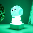 Ночник "Собачка" LED от USB/батареек 4хАА белый 11,5х11х19 см RISALUX - фото 21994212