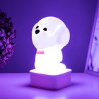 Ночник "Собачка" LED от USB/батареек 4хАА белый 11,5х11х19 см RISALUX - фото 21994213