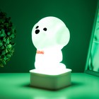 Ночник "Собачка" LED от USB/батареек 4хАА белый 11,5х11х19 см RISALUX - фото 21994214