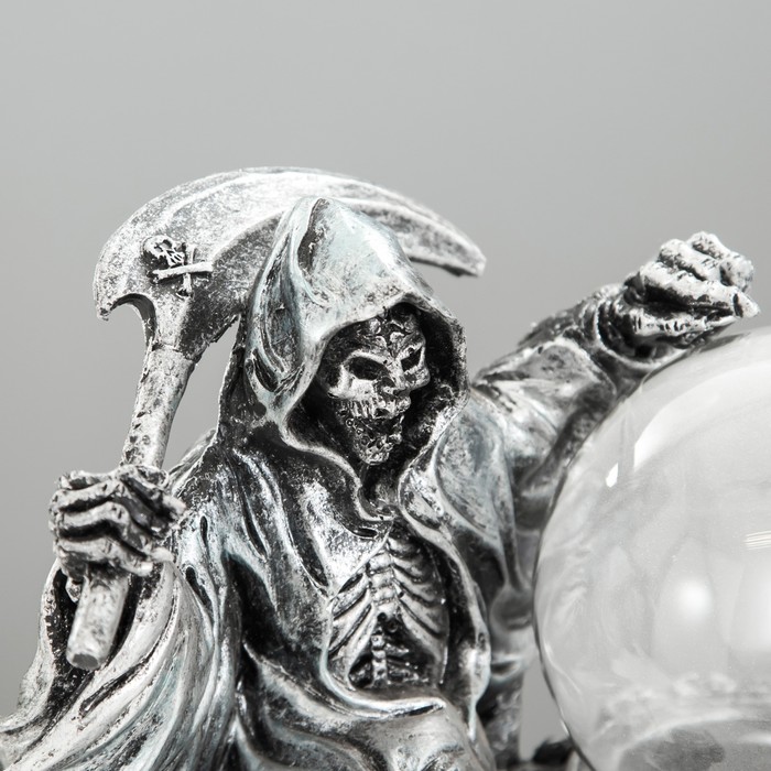 Плазменный шар "Скелет" серый 21х12,5х23 см RISALUX - фото 1928075847