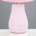 Настольная лампа "Эвили" Е14 40Вт розовый 20х20х34 см RISALUX - Фото 5