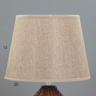 Настольная лампа "Соренс" Е14 40Вт шоколадный 22х22х33 см RISALUX - фото 21994391