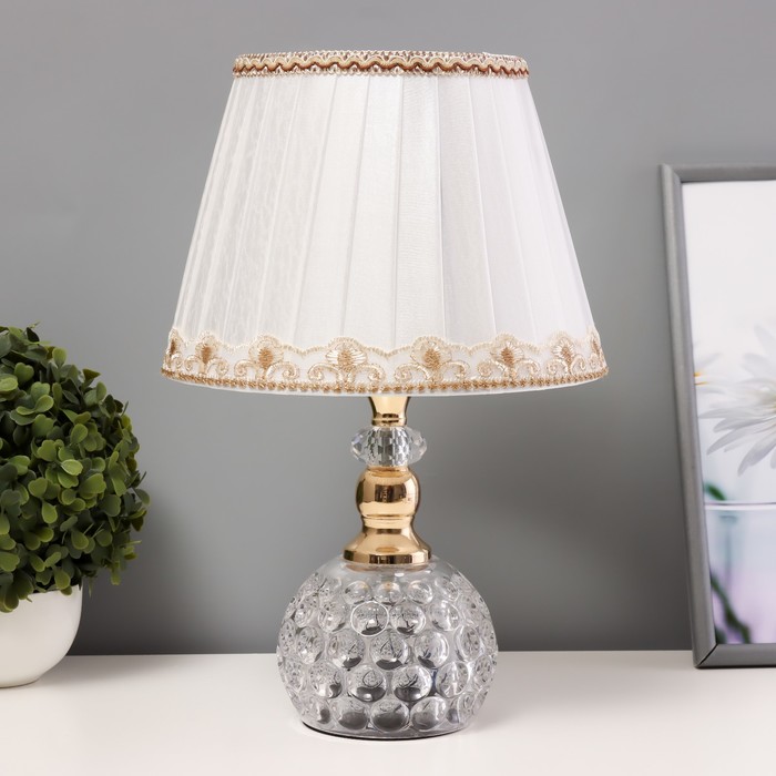 Настольная лампа «Эринси» Е27 40 Вт белый 23×23×40 см - Фото 1