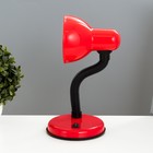 Настольная лампа "Джуни" Е27 15Вт красный 14х14х31 см RISALUX - Фото 4