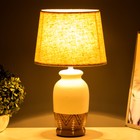 Настольная лампа "Инесса" Е14 40Вт бело-серый 22х22х38 см RISALUX - фото 21994498