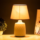 Настольная лампа "Джайм" Е14 40Вт серый 25х25х38 см RISALUX - фото 42756501