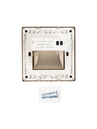 Встраиваемый светильник для лестницы, 1.5 Вт, 60 Лм, 3000К, 86×86 мм, IP20, 220 В, чёрный, свечение тёплое белое - Фото 6