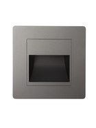 Встраиваемый светильник для лестницы, 1.5 Вт, 60 Лм, 3000К, 86×86 мм, IP20, 220 В, серебристый, свечение тёплое белое - Фото 5