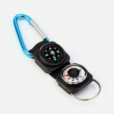 Компас-брелок «Искатель», с карабином и кольцом для ключей