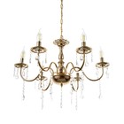 Люстра "Мальдива" 6хЕ14 40Вт золото 62х62х32-82см BayerLux 9208818