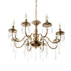 Люстра "Мальдива" 8хЕ14 40Вт золото 62х62х32-82см BayerLux - фото 23059165