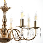 Люстра "Мальдива" 8хЕ14 40Вт золото 62х62х32-82см BayerLux - фото 23059169