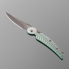 Нож складной "Лист" 13,8см, клинок 63мм/2мм - фото 11910685