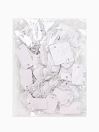 Ценники на верёвке, 100 шт. отверстие 2 мм, 2.5×1.5 см, белый - Фото 7