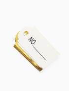 Ценники на верёвке, 100 шт. отверстие 3 мм, 1.3×2.5 см, белые, золотой  (артикул 9218025)  большой выбор товаров оптом и в розницу по низким ценам с доставкой