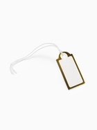 Ценники на верёвке, 100 шт. отверстие 3 мм, 1.3×2.5 см, белые, золотой  (артикул 9218025)  большой выбор товаров оптом и в розницу по низким ценам с доставкой