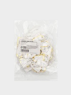 Ценники на верёвке, 100 шт. отверстие 3 мм, 1.3×2.5 см, белые, золотой - Фото 6