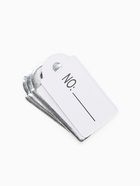 Ценники на верёвке, 100 шт. отверстие 3 мм, 1.3×2.5 см, белые, серебристый - Фото 13