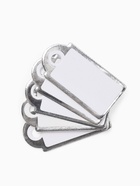 Ценники на верёвке, 100 шт. отверстие 3 мм, 1.3×2.5 см, белые, серебристый - Фото 16