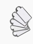 Ценники на верёвке, 100 шт. отверстие 3 мм, 1.3×2.5 см, белые, серебристый - Фото 18