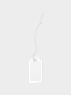 Ценники на верёвке, 100 шт. отверстие 3 мм, 1.3×2.5 см, белые, серебристый - Фото 4