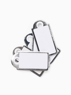 Ценники на верёвке, 100 шт. отверстие 3 мм, 1.3×2.5 см, белые, серебристый - Фото 8