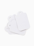 Ценники на верёвке, 100 шт. отверстие 3 мм, 2.5×4 см, белый  (артикул 9218034)  большой выбор товаров оптом и в розницу по низким ценам с доставкой