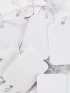 Ценники на верёвке, 100 шт. отверстие 3 мм, 2.5×4 см, белый  (артикул 9218034)  большой выбор товаров оптом и в розницу по низким ценам с доставкой