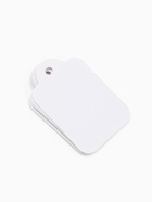 Ценники на верёвке, 100 шт. отверстие 3 мм, 2.5×4 см, белый  (артикул 9218034)  большой выбор товаров оптом и в розницу по низким ценам с доставкой