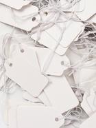 Ценники на верёвке, 100 шт. отверстие 3 мм, 3.3×1.8 см, белый  (артикул 9218035)  большой выбор товаров оптом и в розницу по низким ценам с доставкой