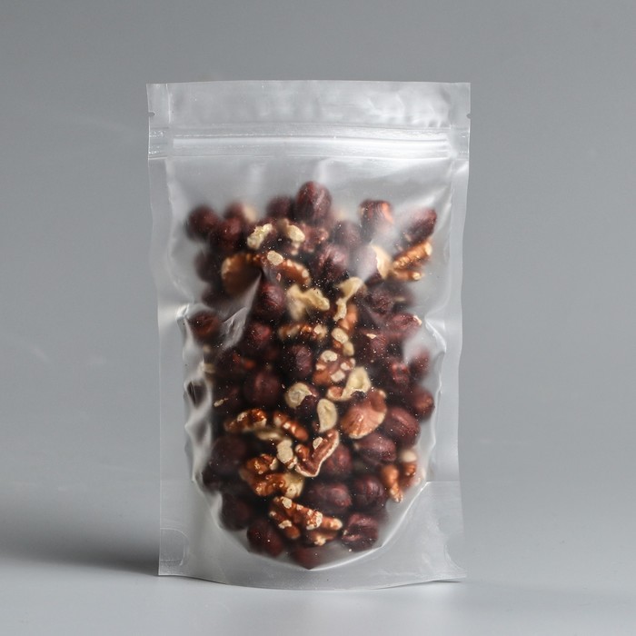 Прозрачный матовый дой пак,12×18×4 см - Фото 1