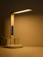 Часы - лампа электронные: календарь, термометр, LED, 3 режима, USB, 32×12×17 см - Фото 7