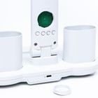 Часы-лампа  электронные: календарь, термометр, LED, 3 режима, USB, 32 x 12  x 17 см - фото 51500748