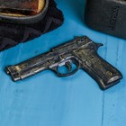 Фигурное мыло "Пистолет" черное золото, 80гр - Фото 1