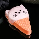 Фигурное мыло "Мороженка Котик" розовая, 80гр - фото 320024934