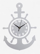 Часы настенные интерьерные «Якорь», 3D, наклейка, 45×31 см - Фото 1