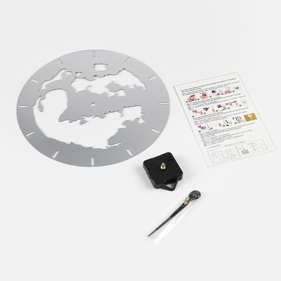 Часы настенные интерьерные, 3d "Земля", наклейка, d-29 см