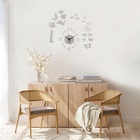 Часы настенные интерьерные «Фея с бабочками», детские, 3D, наклейка, 60×60 см, акрил - Фото 2