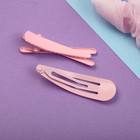 Набор для волос "Милица" 4 шт (невидимка 2 шт - 5 см, резинка 2 шт) классика, розовый (комплект 6 шт) - фото 21995028