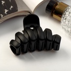 Крабик для волос «Матовый», геометрия люкс, 7.5 см, чёрный 9313750