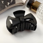 Крабик для волос «Матовый», бантик люкс, 7.5 см, чёрный 9313752