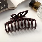 Краб для волос "Глянец" полоски бабочка, 9 см, микс - фото 10221925