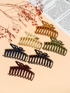 Крабик для волос «Глянец», полоски бабочка, 9 см, МИКС - Фото 3