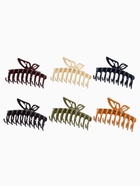 Крабик для волос «Глянец», полоски бабочка, 9 см, МИКС - Фото 6