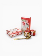 Подарочный набор «Вдохновляй красотой»: крем-мёд с клубникой и хлопком 30 г × 2 шт., арахис в шоколадной глазури 100 г, чай чёрный с лесными ягодами 70 г, ло�... - Фото 3