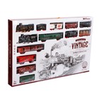 Уценка Железная дорога «Винтаж», 2 состава в комплекте, свет и звук, работает от батареек - Фото 1