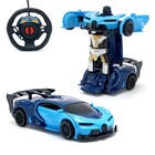 Робот радиоуправляемый «Спорткар», трансформируется, работает от батареек, цвета МИКС, уценка - Фото 1