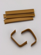 Клип лента в нарезке, золотая, для фиксация упакованной продукции, 5 см - Фото 4