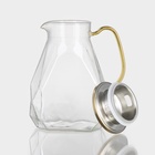 Набор для напитков Magistro «Льдинка», 5 предметов: кувшин 1.6 л, 4 кружки 300 мл, стекло - Фото 3