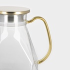 Набор для напитков Magistro «Льдинка», 5 предметов: кувшин 1.6 л, 4 кружки 300 мл, стекло - Фото 6